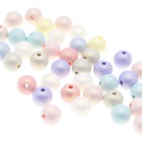 CHONGAI 6mm/8mm/10mm Round Shape Beads Acrylic Beads Dream Multicolor Loose Bead For Jewelry Making Beads Accessories