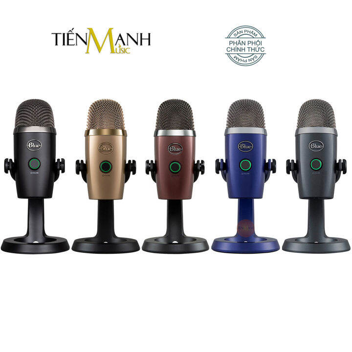 Chính Hãng] Micro Blue Yeti Nano USB Condenser - Mic Thu Âm Podcast,  Livestream, Radio, ASMR Microphone Phòng Thu Studio 