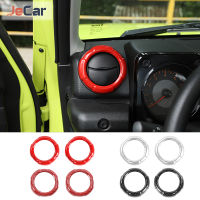 ABS Car Air Conditioning Vent Outlet Decoration Ring Cover Stickers Frame For Suzuki Jimny 2019 Up Car Interior Accessories