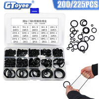 【2023】200225Pcs O-ring Rubber Gaskets Seal Ring Set Nitrile Rubber High Pressure O-Rings NBR Sealing Elastic Band O Rubber Rings Set