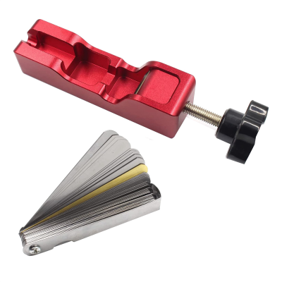 1 Set Spark Plug Gap Tool Spark Plug Pliers Spark Plug Gap Tool Kit Compatible with Most 10mm 12mm 14mm 16mm Spark Plugs (RED+Feeler Gauge)