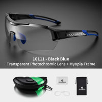 ROCKBROS photochromic ขี่จักรยานจักรยานจักรยานแว่นตากีฬากลางแจ้ง MTB จักรยานจักรยานแว่นกันแดดแว่นตาจักรยานแว่นตาสายตาสั้นกรอบ