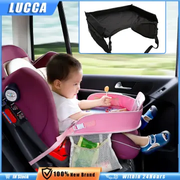Korean Car Seat Tray Car Seat Accessories Child Seat Storage Tray Cup  Holder Portable Multi-functional Waterproof Table Baby Dining Table Car  Accessories - Temu