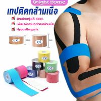 เทปบำบัด พันกล้ามเนื้อ 5cmx5m 2.5cmx5m คิเนสิโอ มีกาวในตัว Sports Bandage