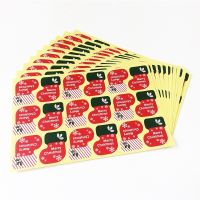 1800pcs/lot New Vintage Merry Christmas Socks series Kraft seal sticker/DIY note gift  Labels/Wholesale Stickers Labels