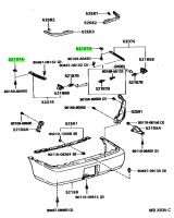 (ของแท้) 52197-12070 ตัวยึดกันชนหลังส่วนปลาย ขวา โตโยต้า Toyota /ราคาต่อ 1 ชิ้น /รบกวนแจ้งเลขตัวถังทางแชทก่อนสั่งซื้อ