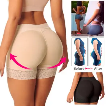  High Waist Lace Butt Enhancer Panty, Butt Lifter