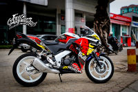 สติ๊กเกอร์แต่งลายรถ HONDA CBR 150 ตัวโมเดลเก่า 2016 ลาย REDBULL