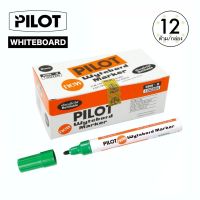 Pilot Whiteboard ปากกาไวท์บอร์ด ไพล็อต เติมหมึกได้ - สีเขียว (กล่องละ 12 ด้าม)