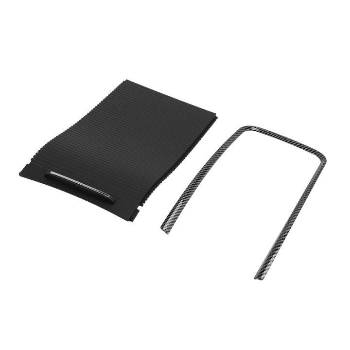 Car Sliding Shutters Cup Holder Roller Blind Cover Storage Box Strip