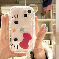 Hello Kittys เคส Iphone 13Mini / 12Mini 14/13/12 / 11Pro การ์ตูนน่ารักเต็มปก Soft Case Kawaii Max Xs 7P / 8P / 6S