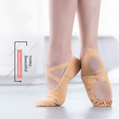 รองเท้าชุดเต้นรำสมัยใหม่ของผู้หญิงเต้นบัลเล่ต์39; S,รองเท้าสำหรับฝึกเต้นบัลเลต์กรงเล็บแมวนุ่มสำหรับผู้ใหญ่ผู้หญิง