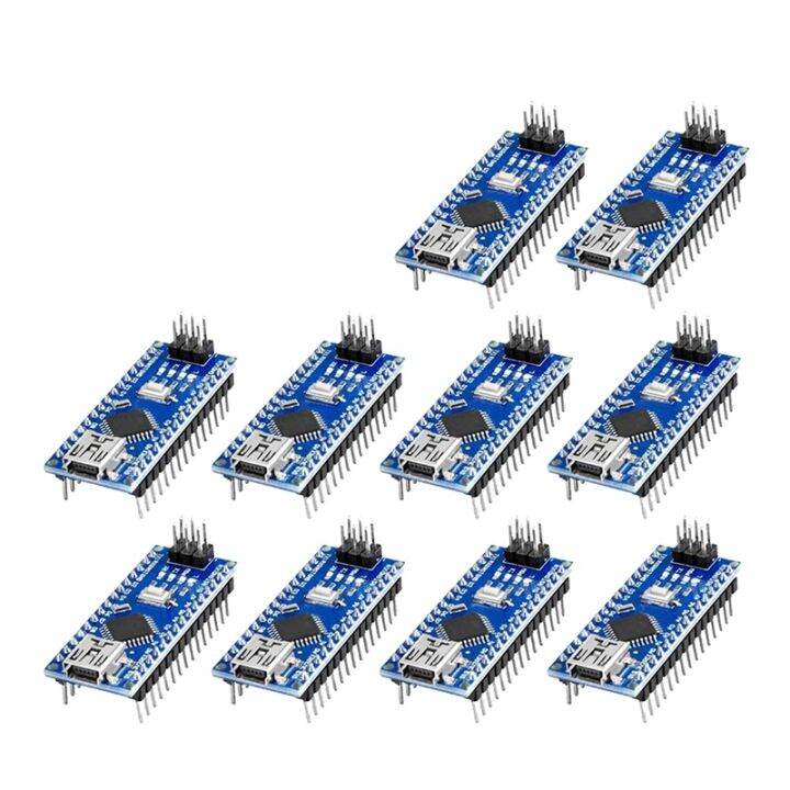 10 PCS Mini USB Nano for Arduino V3.0 ATmega328P Module CH340C 5V 16M ...