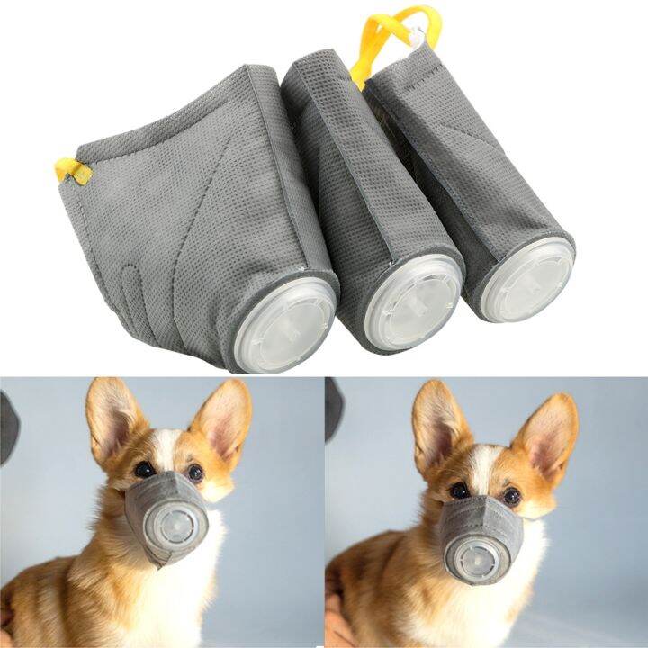 【CW】 Anti Dust Gas Pollution Muzzle Dog Soft Face Cotton Mouth