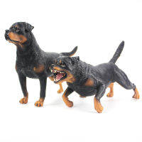 จำลองขนาดใหญ่ Rottweiler ของเล่นสัตว์สัตว์เลี้ยงตำรวจสุนัขสุนัข Hand-Made เครื่องประดับสำหรับชายและเด็กรูป Model