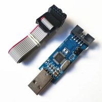 1ชุด Usbasp Usbisp Avr โปรแกรมเมอร์ Usb Atmega8 Atmega128 Attiny/Can/Pwm โมดูลสาย10pin แบบ10pin Diy ถึง6ขาบอร์ดอะแดปเตอร์