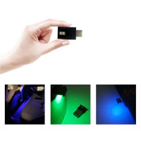 โรแมนติก USB-C RGB LED ภายในรถไฟในคืนบรรยากาศที่มีสีสันโคมไฟตกแต่งสำหรับเทสลารุ่น S 3 X Y อุปกรณ์เสริมในรถยนต์