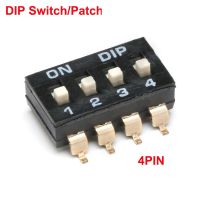 10/5Pcs Toggle Switch Patch DIP Switch 4PIN Direct Dial The Code Switch 4P Quick Module 2.54mm SMD Pitch Black Electrical Circuitry  Parts