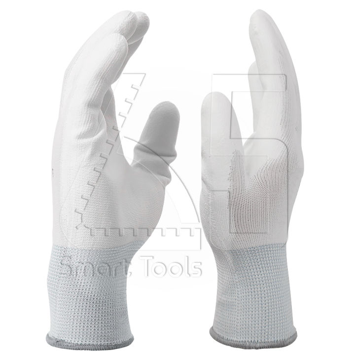 inntech-ถุงมือไนล่อนเคลือบ-pu-1-คู่-สีขาว-ถุงมือกันลื่น-ถุงมือทำงาน-ถุงมือนิรภัย-ถุงมือเคลือบพียู-ถุงมือไนล่อนเคลือบพียู-ถุงมือเคลือบ-pu-ถุงมือช่าง-สวมใส่สบาย-น้ำหนักเบา-ระบายอากาศดี-ทนน้ำมันและสารเคม