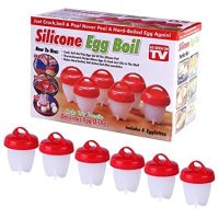 ซิลิโคนต้มไข่ แม่พิมพ์ไข่ต้ม ที่แยกไข่ขาว อุปกรณ์อเนกประสงค์ รุ่น Silicone egg boil