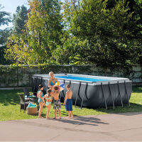 Spot parcel postINTEX Large Rectangular Frame Pool Set Family Party Pool Party Paddling Pool Summer Wholesale