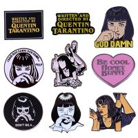 【cw】 Pulp Fiction Mia Wallace Custom Lapel Pin Damn Honey Brooch Quentin Tarantino 90s Classic Movie Fans Addition 【hot】