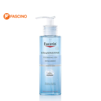 Eucerin UltraSENSITIVE [HYALURON] Cleansing Gel 200ml ยูเซอริน เจลล้างหน้า เหมาะสำหรับผิวบอบบางแพ้ง่าย บำรุงผิวหน้า