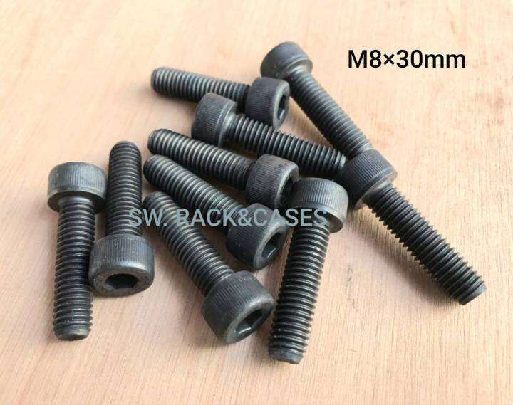 สกรูน็อตหัวจมดำ-m8x30mm-ราคาต่อแพ็คจำนวน-50-ตัว-ขนาด-m8x30mm-grade-12-9-black-oxide-น็อตหัวจมดำหกเหลี่ยมเกรดแข็ง-12-9-แข็งได้มารตฐาน
