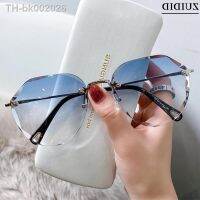 ❈▥ 2021 Rimless Sunglasses Women Fashion Oculos De Sol Feminino Zonnebril Dames Moda Mujer Lunette De Soleil Femme Glasses Okulary