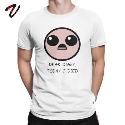 เสื้อยืดคอกลม แขนสั้น ผ้าฝ้าย พิมพ์ลาย Today I Died Binding Of Isaac พรีเมี่ยม แฟชั่นฤดูร้อน สําหรับผู้ชายS-5XL  KCT0