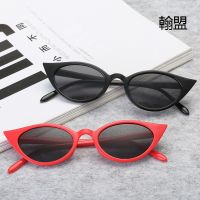 [COD] Cross-border new sunglasses Europe and the cats eye restoring ancient ways personality cat ears 9796 sun frame