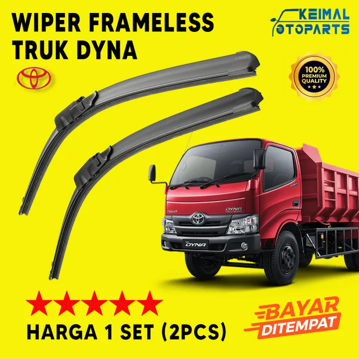 Wiper Truk Toyota Dyna / Karet Wiper Frameless Mobil Truck Dyna 1 Set ...