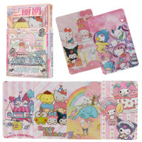 24ชิ้นกล่อง Sanrio การ์ดชุด Kawaii Melody Hello อะนิเมะคอลเลกชันการ์ดของเล่นเด็ก