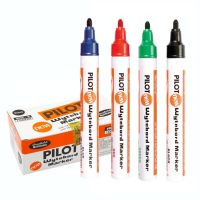 [box 12pcs] Whiteboard Pilot ปากกาไวท์บอร์ด กล่อง 12 แท่ง หัวกลม-หัวตัด ไพลอท