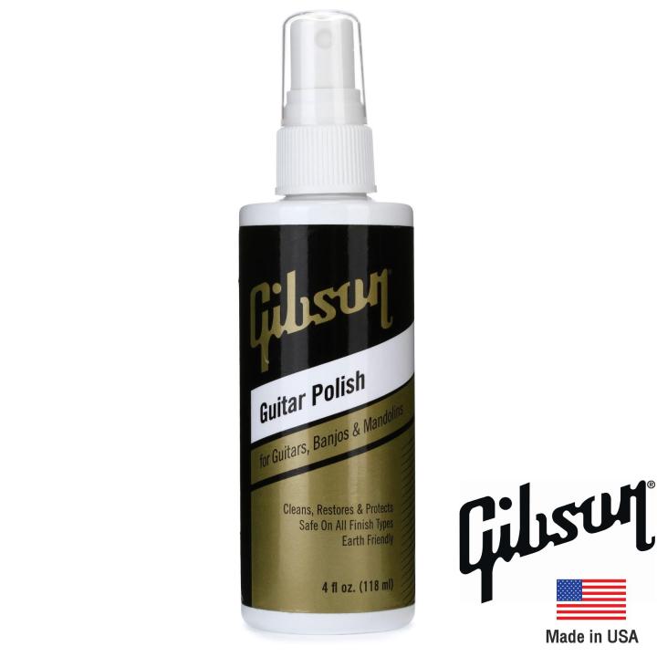 gibson-น้ำยาเช็ดทำความสะอาดกีตาร์-ของแท้-100-รุ่น-polish-ผ้าเช็ดของแท้จาก-gibson-made-in-usa