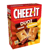 Cheez IT DUOZ Crackers Bacon &amp; cheddar 351g. ชีส อิท แครกเกอร์ รสเบคอน เชดด้าชีส