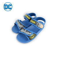 Shou Group Kids slide sandals with Batman Pattern Blue Colour รองเท้าแตะสวมรัดส้นไฟล่อนเด็กลายแบทแมน สีน้ำเงิน