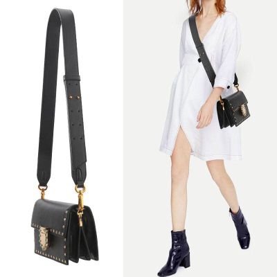 New Leather Adjustable Bag Strap Women Shoulder Messenger Bag With Accessories Ladies Bag Metal Hook Strap Luxury Handle
