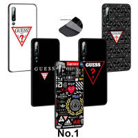 Casing หรับ Xiaomi Redmi 10C 10X 10 9C NFC 9T 9A 9 Prime 8A 8 7A 7 6 6A 5 Plus 5A Pro G35 GUESS Logo Pattern Phone เคสโทรศัพท์