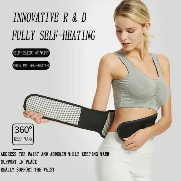 Magnetic Back Support Brace Belt Lumbar Lower Waist Double Adjust