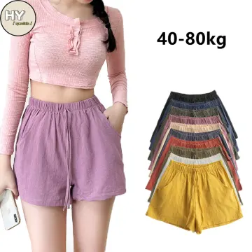 2023 Summer Womens Cotton Linen Set In: Crop Top And High Waist