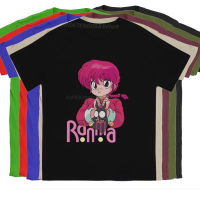 Fanart Classic T-shirts for Men Pure Cotton Awesome T-Shirt Camisas Ranma Malega Tees Men T Shirts Tops Graphic Printed