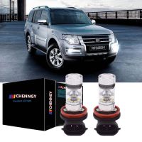 สำหรับ Mitsubishi Montero 2010 - 2015 - 2x ไฟ Led แบบสว่างไฟตัดหมอกหลอดไฟ H11สีขาว6000K ชุดโคมไฟอุปกรณ์เสริม