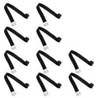 10 Pcs Ratchet Straps Heavy-Duty Tie-Down Straps Press Buckle Straps Rack Straps for Bicycle Luggage Racks (About 65cm)