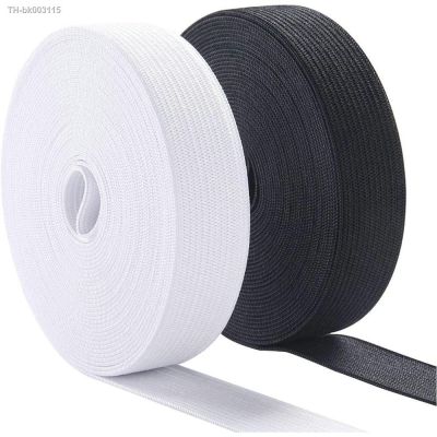 ☇☜ 5 Meters Flat Elastic Bands White Black Nylon Rubber Band For Sewing Garment Trousers Pants Clothing Accessories DIY Fabric Tape