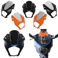 Motorcycle Front Headlight Upper Cowl Top Panel Cover Windscreen Windshield Fly Screen Shield Wind Deflector For KTM RC 125 200 390 RC125 RC200 RC390 2022 2023 2024