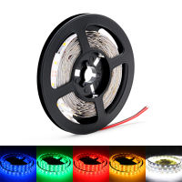 5เมตร LED Strip DC 12โวลต์2835 60ลูกปัดโคมไฟที่เหมาะสมแถบแสงที่มีความยืดหยุ่น LED 12โวลต์ RGB เทปสำหรับตกแต่งห้องนอนแสงในร่ม *