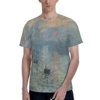 Claude Monet Mens Short Sleeve Performance Tee, Fishing T-Shirt