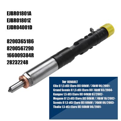 1 PCS New Diesel Fuel Injector Nozzle EJBR01801A / EJBR01801Z Parts Accessories for Renault Clio Kangoo Megane Scenic 1.5 DCi Replace Delphi