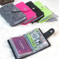 【CW】24 slots Vintage Womens Mens ID Credit Card Button Case Holder Wallet Organizer Gift Business Card ID Holder Wallet